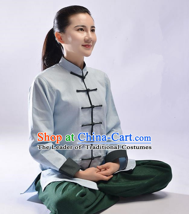 Top Linen Kung Fu Costume Martial Arts Kung Fu Training Uniform Tang ...