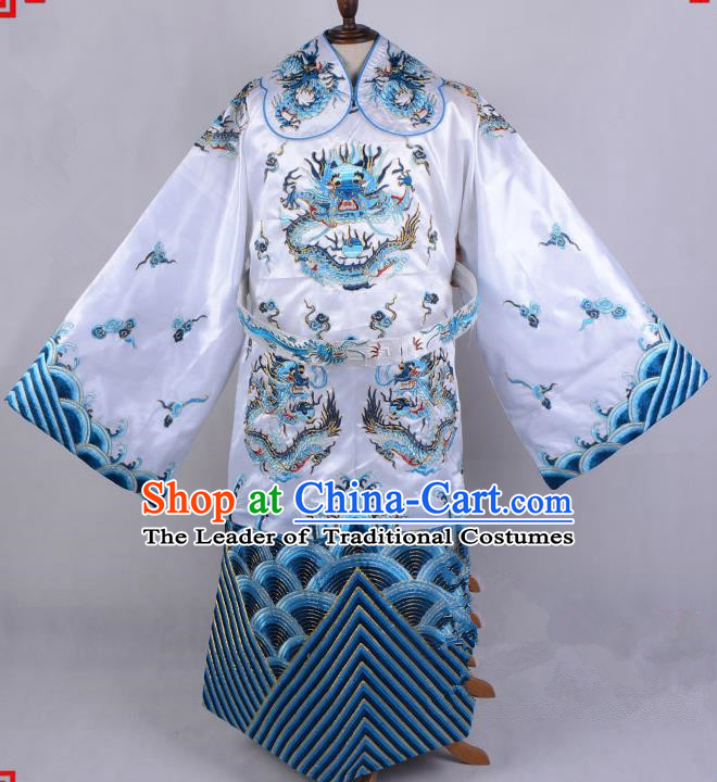 Chinese Traditional Ancient Embroidered Dragon Emperor Waistcoat and ...