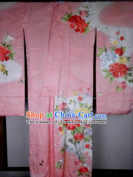 Japanese Classical Formal Kimono Clothing for Women