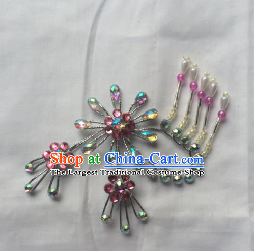 Chinese Beijing Opera Diva Hair Claw Hairpins Traditional Peking Opera Hair Accessories for Women