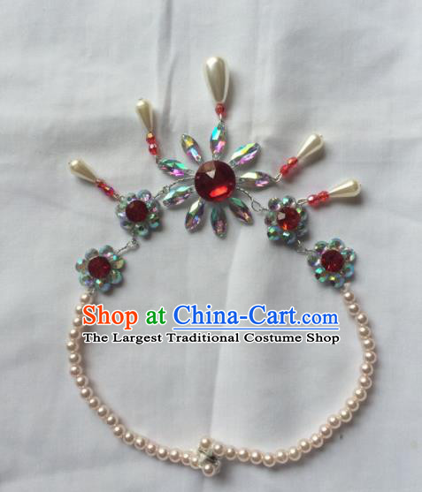 Chinese Beijing Opera Princess Tassel Necklace Traditional Peking Opera Diva Necklet Accessories for Women