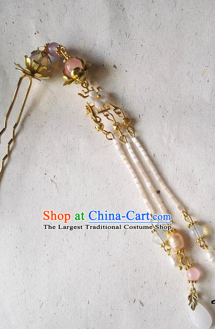 Traditional Chinese Classical Tassel Step Shake Hairpins Ancient Princess Hanfu Hair Accessories for Women