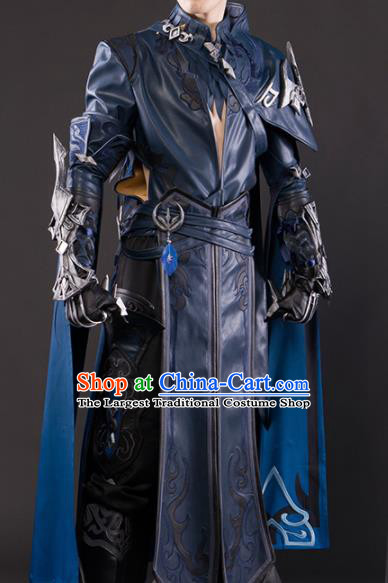 Chinese Traditional Cosplay General King Costumes Ancient Swordsman ...