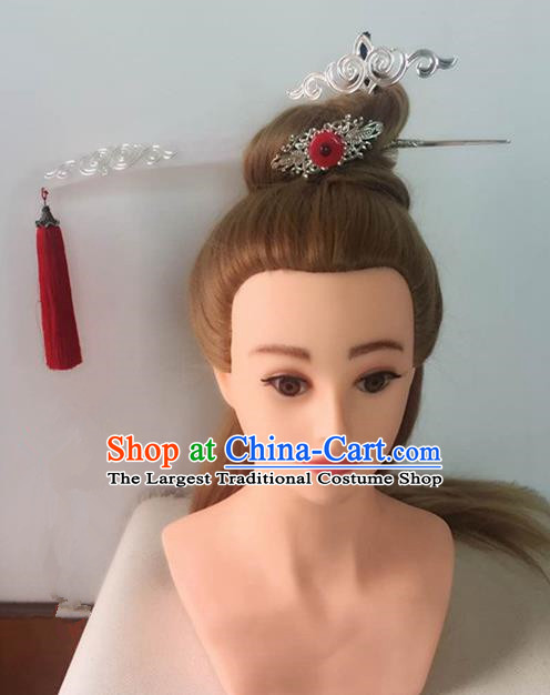 Handmade Chinese Palace Hair Clips Princess Hairpins Ancient Traditional Hanfu Hair Accessories for Women