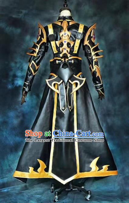 Chinese Ancient Drama Cosplay Taoist Priest General Armor Black ...