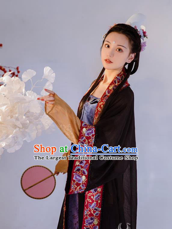 Chinese Song Dynasty Embroidered Historical Costume Traditional Ancient ...