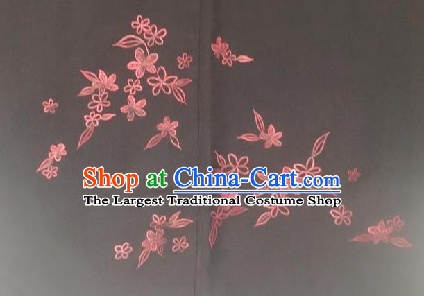 Japanese Traditional Pattern Embroidered Black Haori Jacket Japan Kimono Overcoat Costume for Men