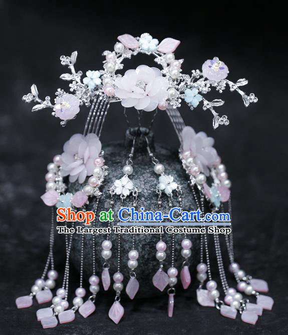 Chinese Traditional Hanfu Hairpins and Hair Claws Hair Accessories Complete Set for Women