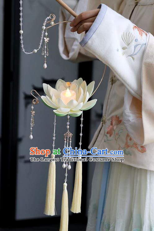 Chinese Ancient Little Yellow Lotus Lantern Women Accessories Lantern Festival Lamp