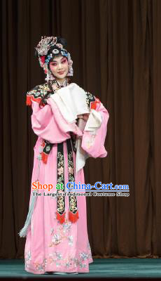 Chinese Peking Opera Rich Female Garment Costumes Traditional Lv Bu and Diao Chan Apparels Diva Hua Dan Dress and Headwear