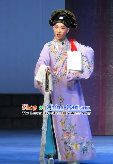 Dream of Red Mansions Chinese Ping Opera Niche Costumes and Headwear Yu Gong Case Pingju Opera Xiaosheng Li Jinlu Apparels Scholar Clothing