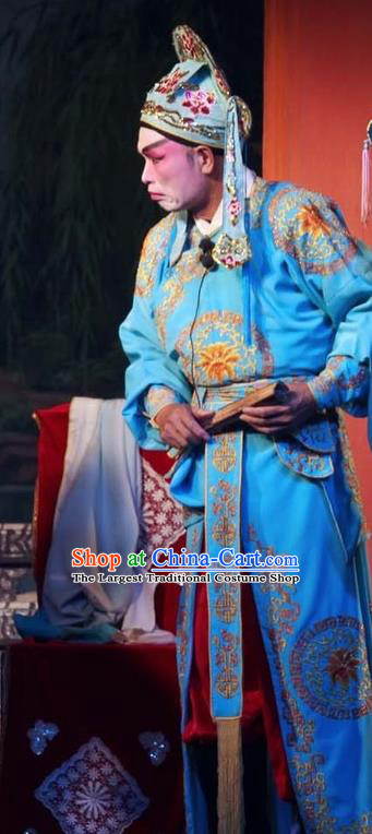 The Mad Monk by the Sea Chinese Guangdong Opera Bully Apparels Costumes and Headwear Traditional Cantonese Opera Local Tyrant Garment Ling Tianyan Clothing