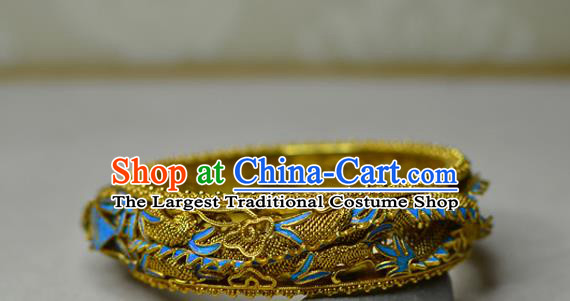 China National Filigree Bracelet Jewelry Traditional Handmade Cloisonne Bangle Accessories