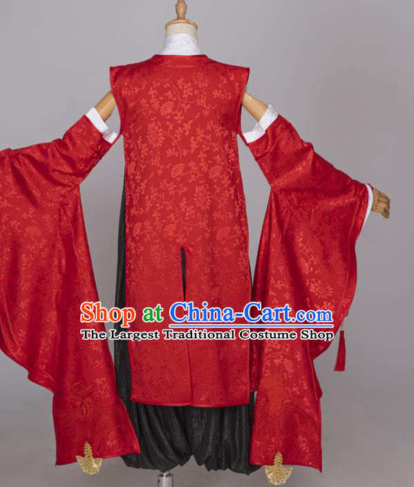 China Traditional Cosplay Female Swordsman Clothing Ancient Fairy Princess Hanfu Dress Garments