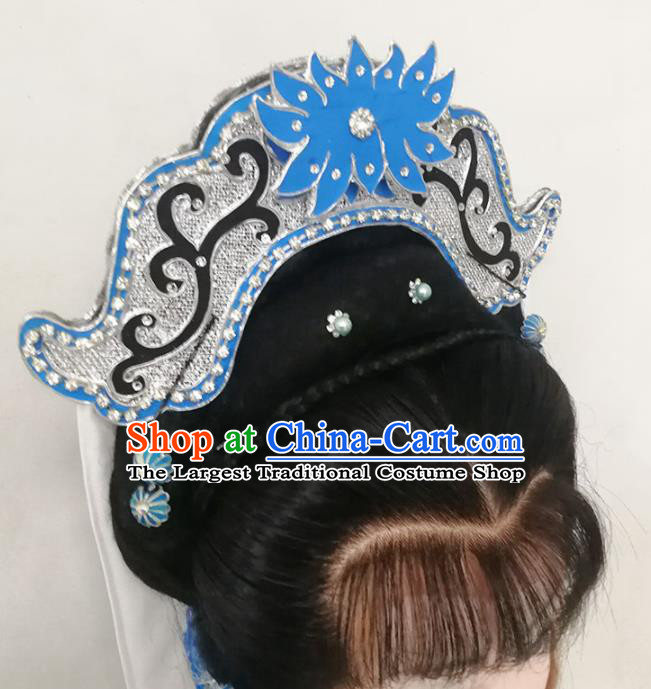Chinese Opera Lotus Hat Traditional Beijing Opera Actress Hair Accessories Yue Opera Taoist Nun Headdress