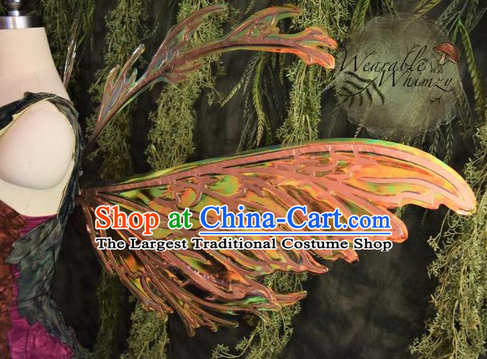 Custom Halloween Stage Show Decorations Carnival Parade Back Accessories Brazil Catwalks Props Cosplay Fairy Butterfly Wings