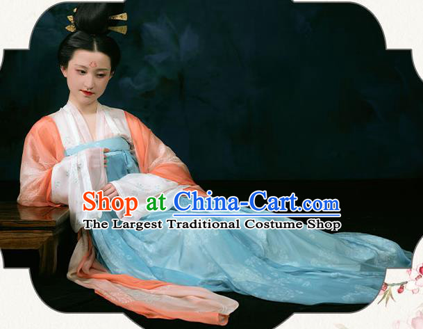 China Tang Dynasty Palace Princess Clothing Traditional Court Historical Garment Costumes Ancient Imperial Consort Hanfu Dress for Women