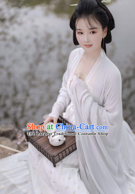 China Ancient Court Beauty Hanfu Dress Clothing Traditional Tang Dynasty Royal Princess Historical Garment Costumes