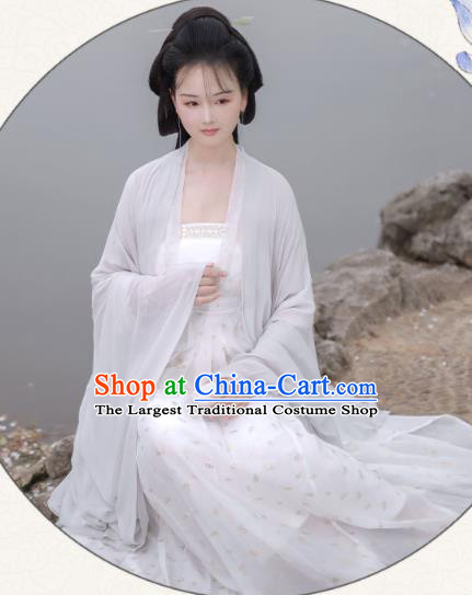 China Ancient Court Beauty Hanfu Dress Clothing Traditional Tang Dynasty Royal Princess Historical Garment Costumes