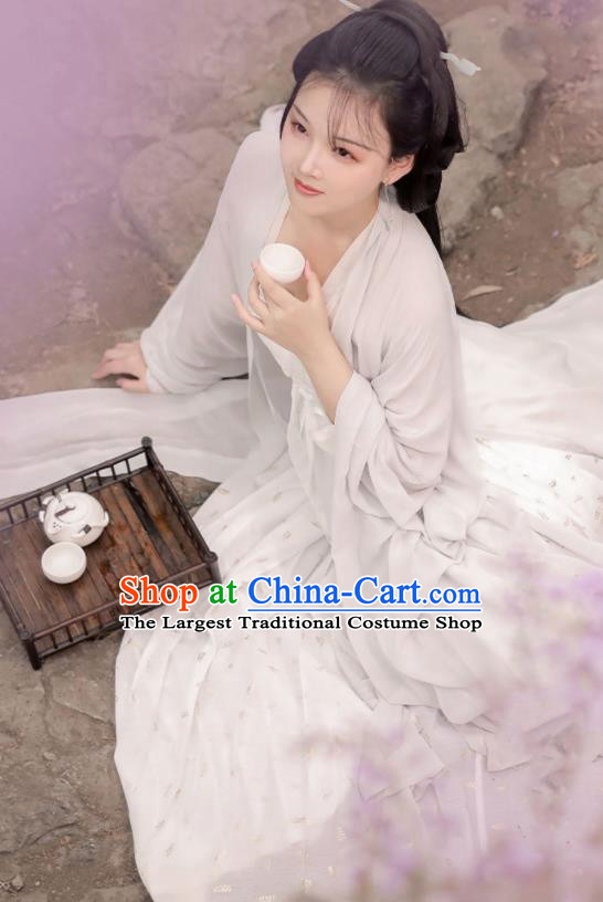 China Ancient Court Beauty Hanfu Dress Clothing Traditional Tang Dynasty Royal Princess Historical Garment Costumes