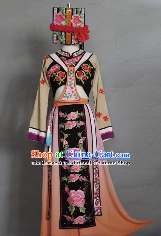 Qiang Performance Costumes Minority Costumes Stage Costumes A Basket Of Autumn Dance Costumes Taoli Cup Art Test Costumes