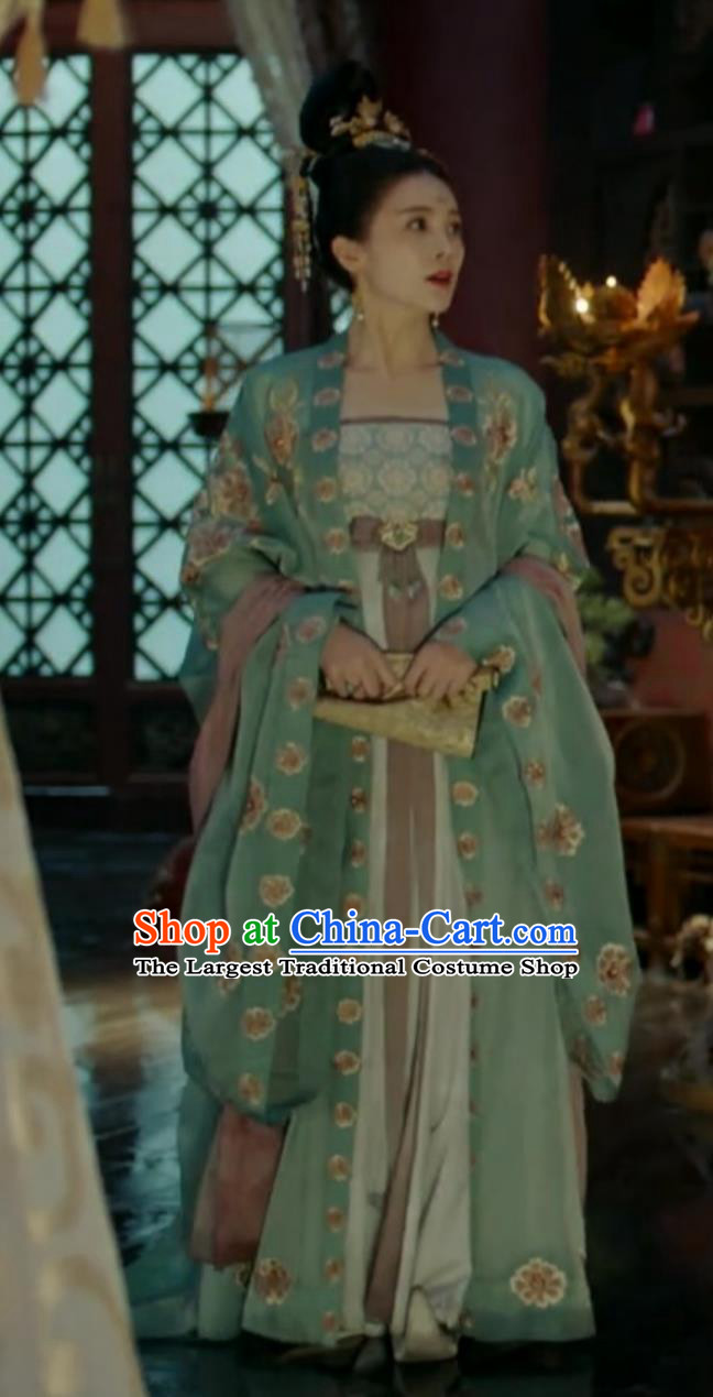 Ancient China Empress Hanfu Chinese Traditional Tang Dynasty Court Woman Clothing TV Series The Promise of Chang An He Lan Ming Yu Dress
