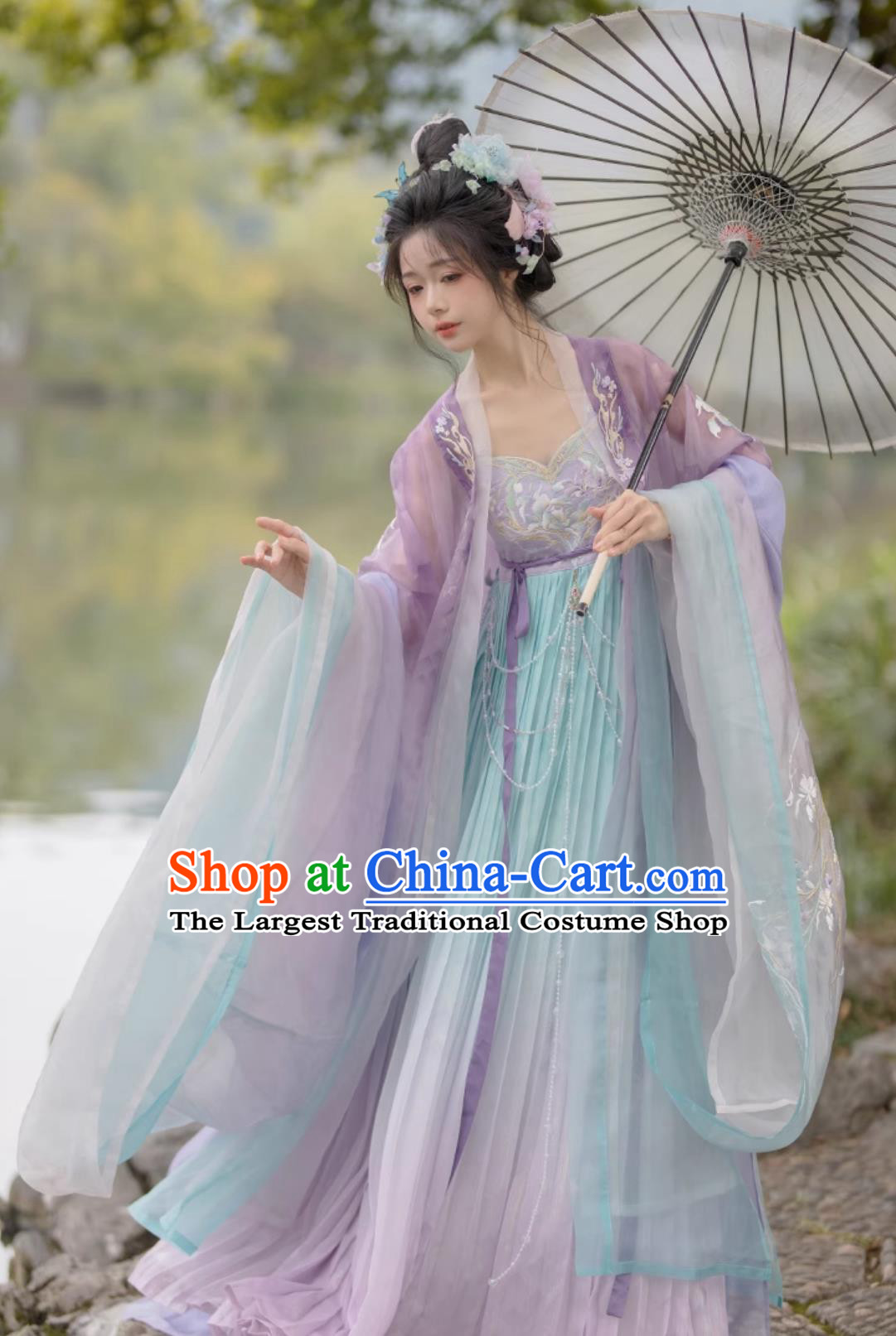 Chinese Song Dynasty Princess Clothing Ancient China Goddess Costumes Traditional Hanfu Embroidered Dresses