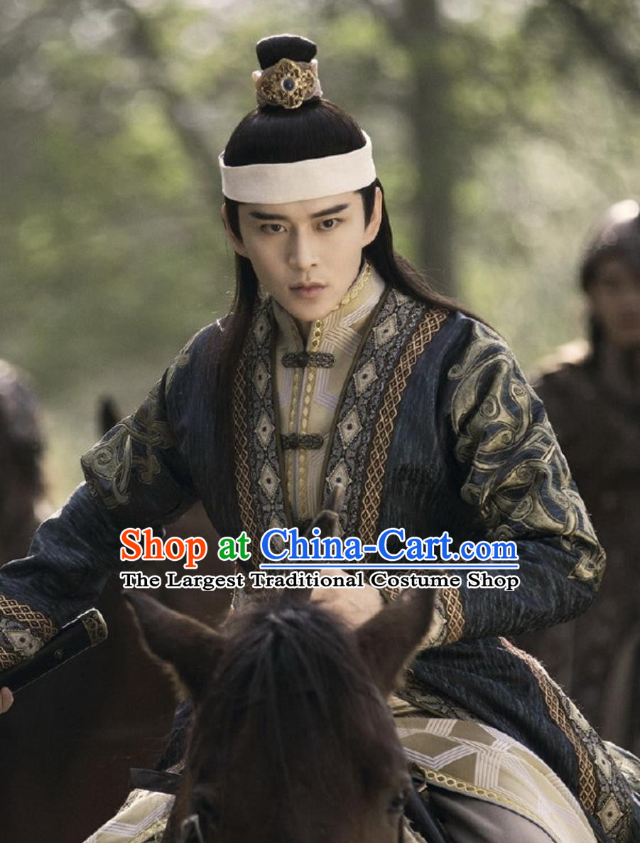 2020 TV Series The Promise of Chang An Prince Xiao Qi Rong Garment Ancient Chinese Swordsman Clothing China Traditional Costume