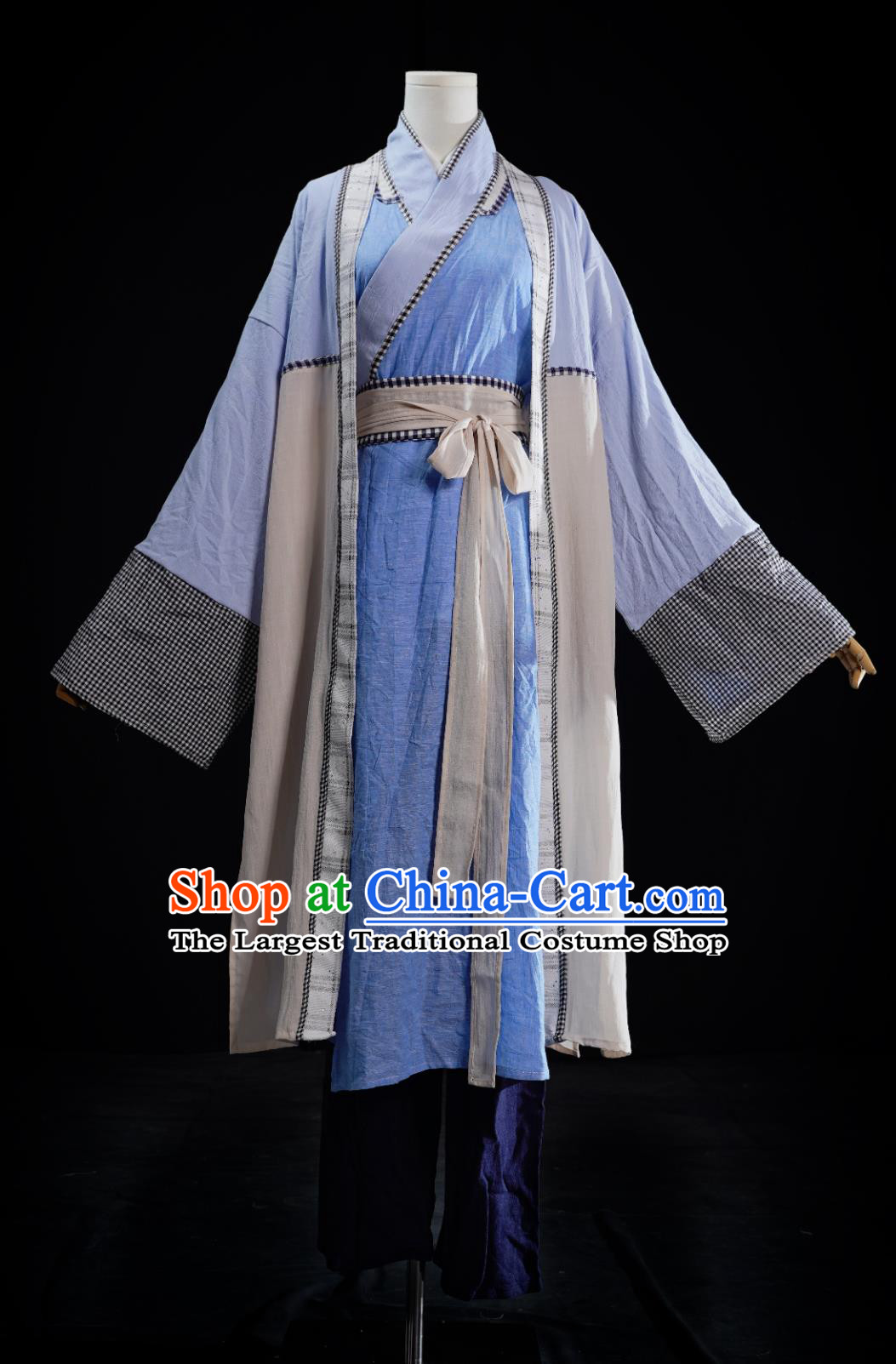 Chinese TV Series The Heaven Sword and Dragon Saber Zhang Wu Ji Replica Costume Traditional Hanfu Ancient China Hero Clothing