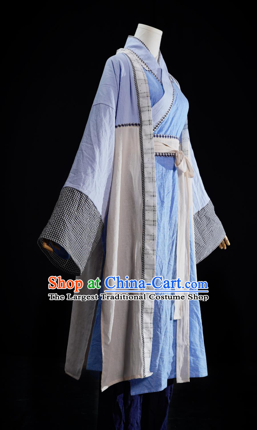 Chinese TV Series The Heaven Sword and Dragon Saber Zhang Wu Ji Replica Costume Traditional Hanfu Ancient China Hero Clothing
