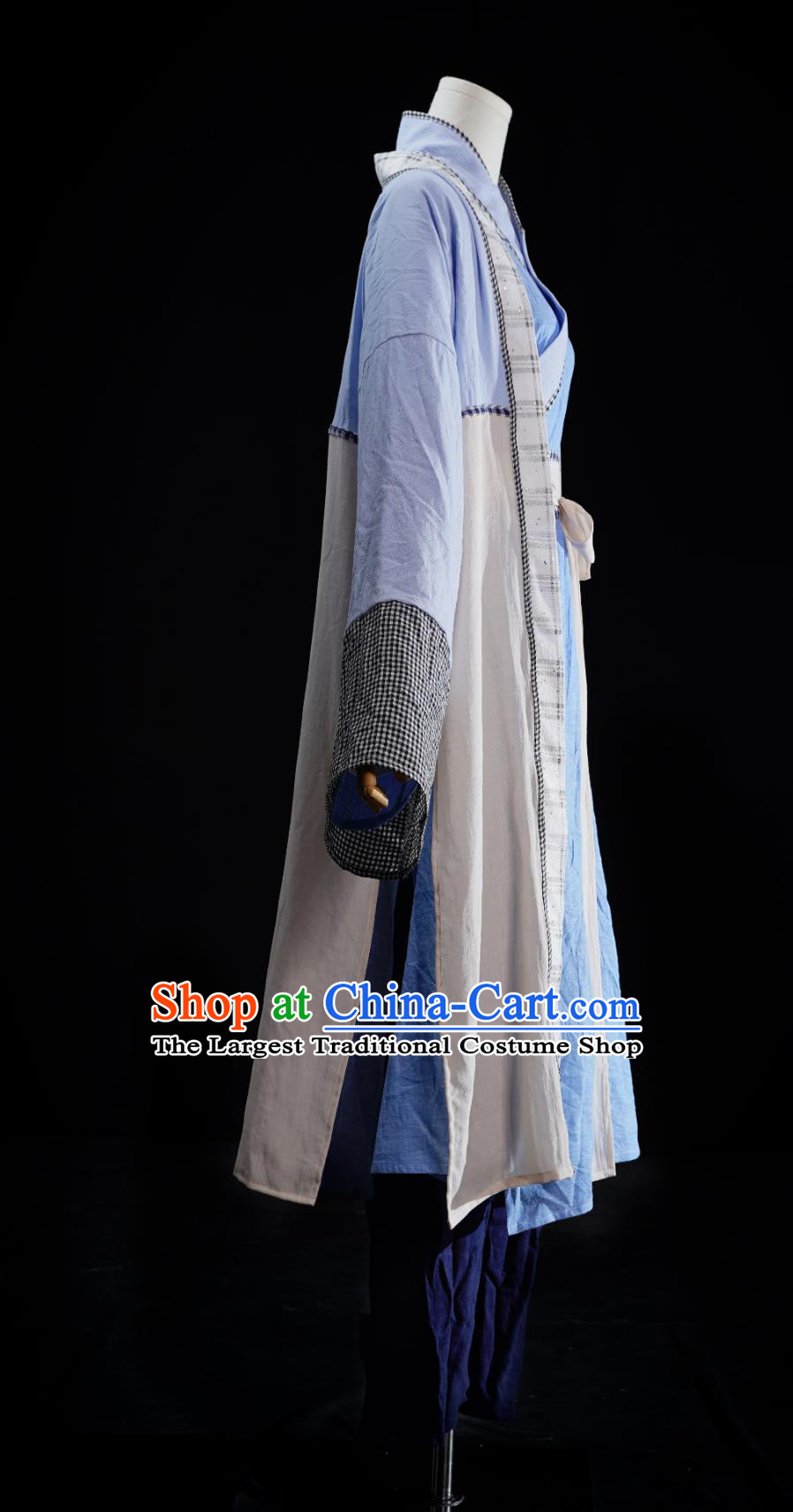 Chinese TV Series The Heaven Sword and Dragon Saber Zhang Wu Ji Replica Costume Traditional Hanfu Ancient China Hero Clothing